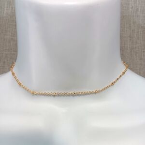 Gold Dainty Chain Choker‎ Necklace 12" Minimalist Fairycore Whimsigoth Jewelry